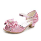 Princess Girls Party Shoes Children Sandals Colorful Sequins High Heels Shoes Girls Sandals Peep Toe Summer Kids Shoes CSH813