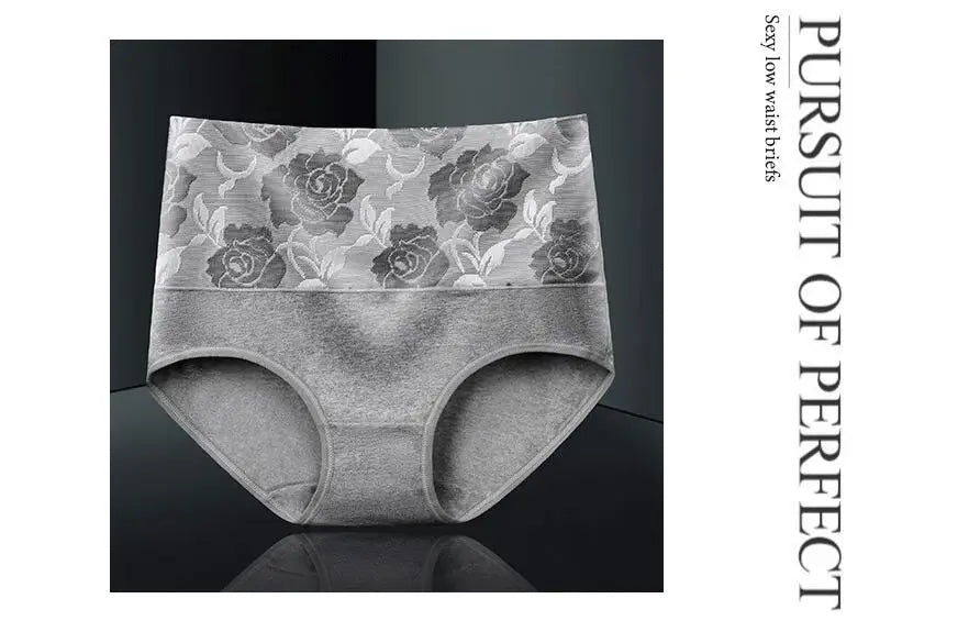 3Pcs/Lot Women's Underwear Plus Size Cotton Panties High Waist Briefs Sexy Lingerie Female Pantys M-5XL Seamless Underpant Girls