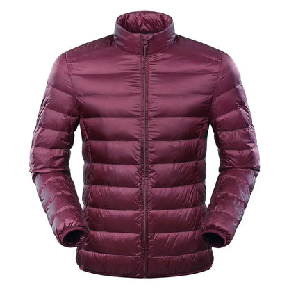 NewBang Feather Jacket Man Ultra Light Down Jacket Men Winter Coat Duck Down Windbreaker Stand Collar Parka With Carry Bag