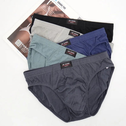 5Pcs/Lot Summer Men's Underwear 100% Cotton Mens Briefs Plus Size Men Underwear Panties 4XL/5XL/6XL Men's Breathable Panties