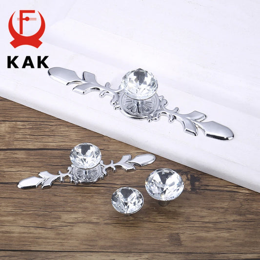 KAK Luxury Diamond Crystal Handles Shoebox Cabinet Handles Closet Door  Drawer Knobs Wardrobe Pulls Pullers With Screws Hardware
