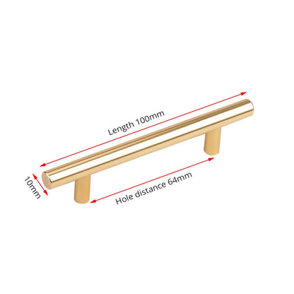 NAIERDI Brushed Gold Straight Door Handle Cabinet Handles Stainless Steel Black Kitchen Cabinet Knobs Furniture Hardware
