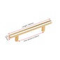 NAIERDI Brushed Gold Straight Door Handle Cabinet Handles Stainless Steel Black Kitchen Cabinet Knobs Furniture Hardware