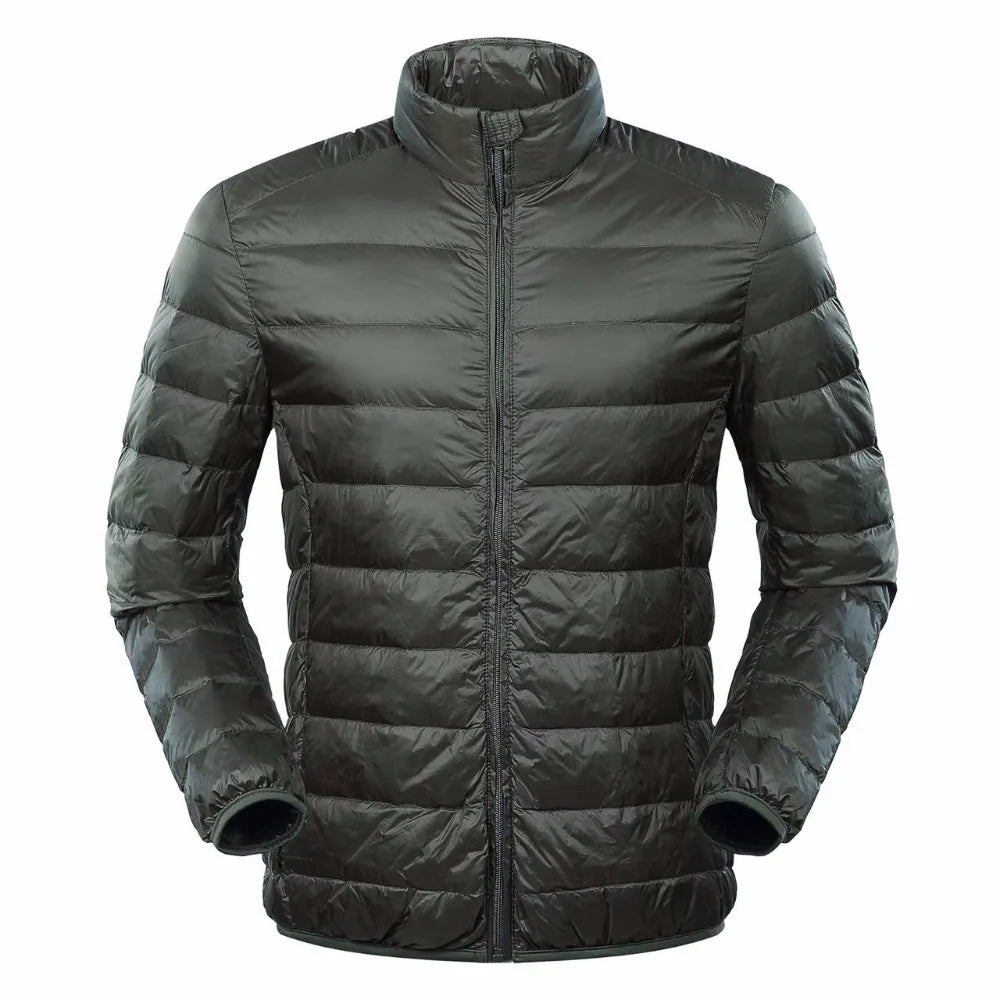 NewBang Feather Jacket Man Ultra Light Down Jacket Men Winter Coat Duck Down Windbreaker Stand Collar Parka With Carry Bag