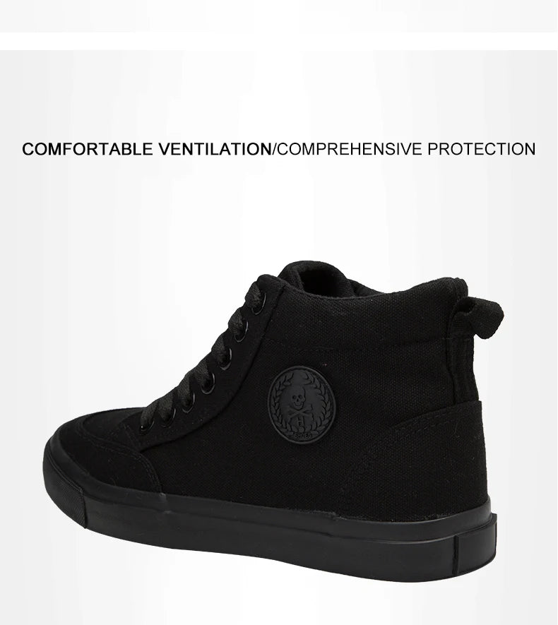 Shoes Men Spring Autumn Lace-up High Top Style Men Vulcanize Shoes Fashion Flats Youth Men Canvas Shoes Sneakers