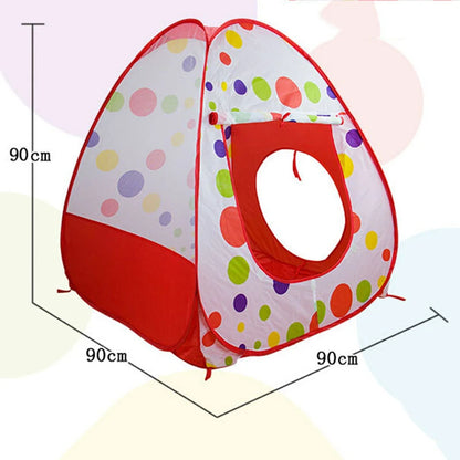 IMBABY 3 In 1 Children Balls Pool Toys Tent Crawling Tunnel Foldable Baby Ballon Playpen Kids Tent Ball Pit Baby Playground