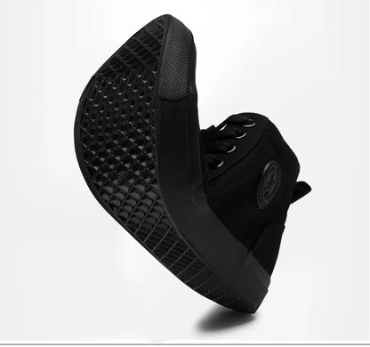 Shoes Men Spring Autumn Lace-up High Top Style Men Vulcanize Shoes Fashion Flats Youth Men Canvas Shoes Sneakers
