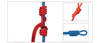 XINDA  8mm Diameter Professional Rock Climbing Rope Outdoor Hiking Corda High Strength Statics Safety Rope Fire Rescue Parachute