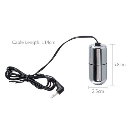 Electro Shock Anal Vaginal Plug Jump Egg Dildo Butt Plug Stimulator E-Stim Prostate Massager Electricity Accessory BDSM Sex Toy