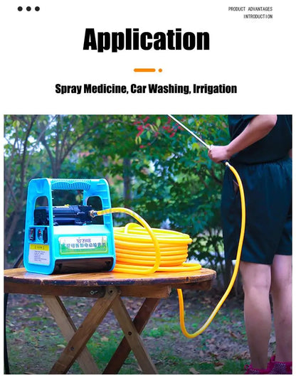 NuoNuoWell Plunger Pump High Pressure PVC Spray Hose Φ8.5x14mm Agriculture Pesticide Spray Garden Watering Pipe