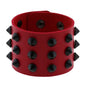 Gothic Punk Hip Hop Rock Spike Rivet Stud PU Leather Wristband Bracelet Bangle