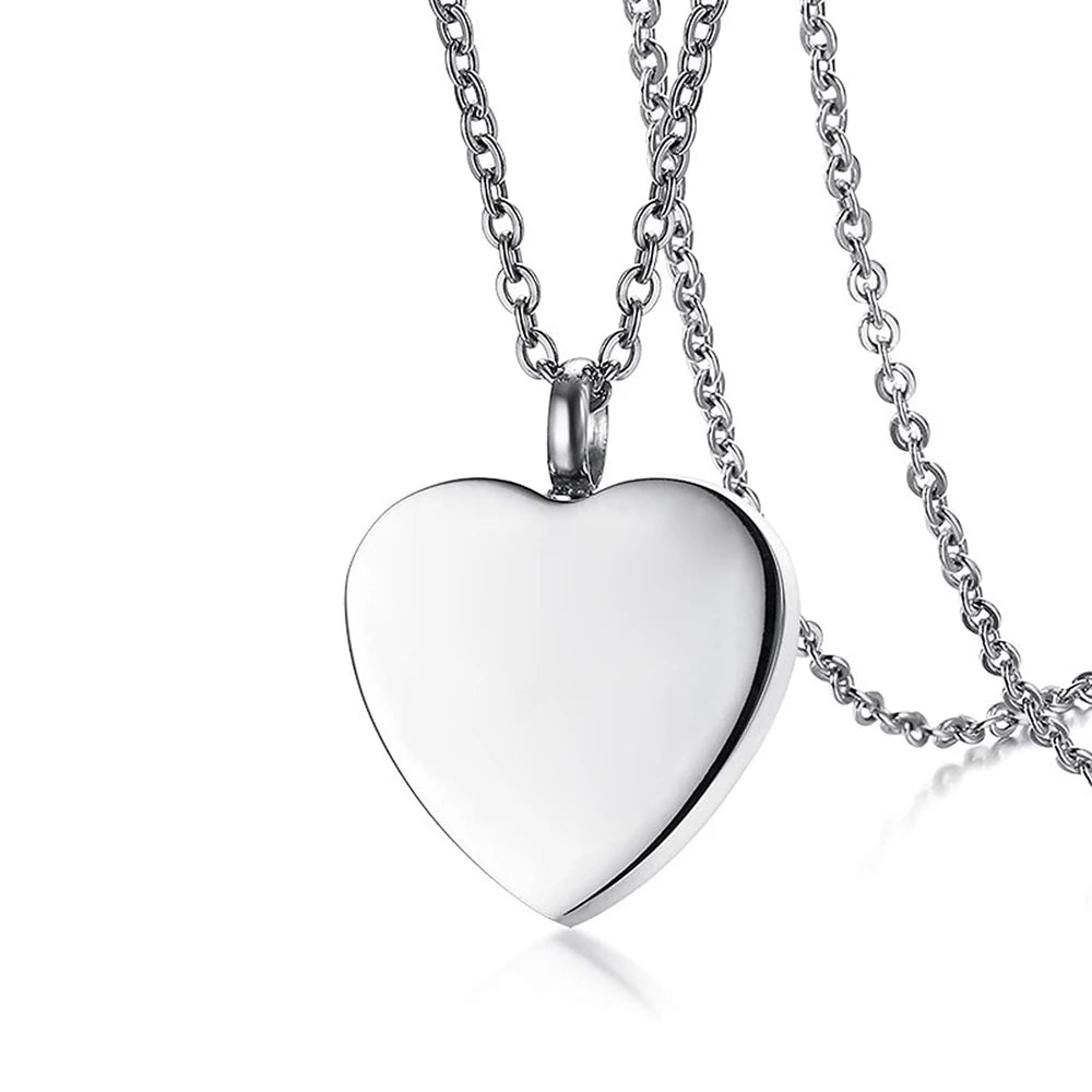 Heart-shaped dandelion pendant necklace ladies necklace ashes urn souvenir cremation jewelry-life is a balance of holding