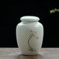 Mini White Ceramic Pet Ashes Urn Cremation Ash Holder Small Animal Pet Parrot Bird Funeral Memorial Casket Burial Urns Gift