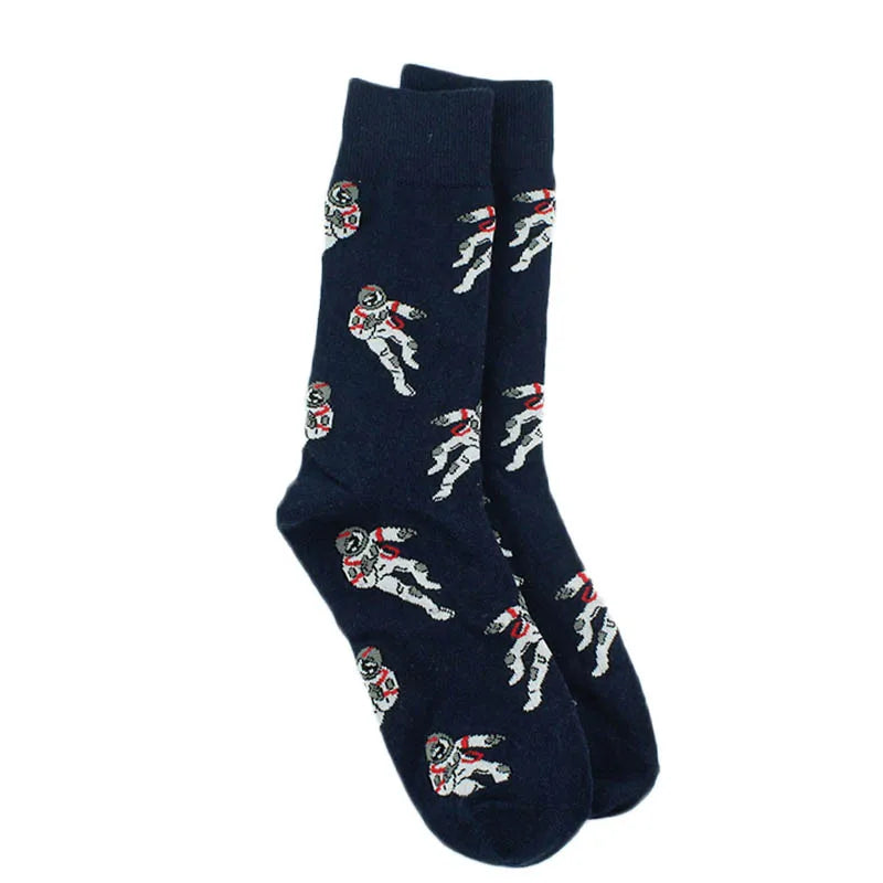 Animal Pug Elephant Lionu Funny Socks Men Chili Hamburg Pizza Crew Socks Harajuk Novelty Gift Sokken Unisex Skateboard Socks