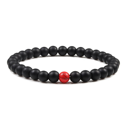 Hot Sale 2pcs/Set Couples Beaded Bracelets Tiger Eye Black Lava Natural Stone Beaded Bracelets Malachite Energy Elastic Jewelry
