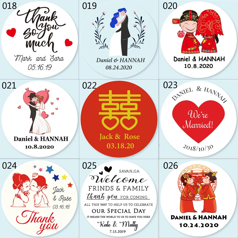 100pcs Custom LOGO Stickers White Label/Wedding Packaging sticker design Kraft baking your own name,THANK YOU labels