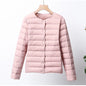 Ultra Thin Down Jacket Women Pink Womens Lightweight Down Jackets Ultra Light White Coat Warm Short Jackets Women