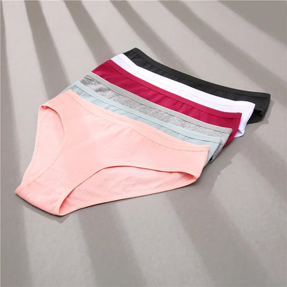 Cotton Panties Jacquard Design Pattern Women Panties Underwear Sexy Female Lingerie Briefs Solid Color Intimate Pantys for Woman