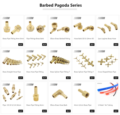 Brass Hose Fitting 4mm-19mm Barb Tail 1/8" 1/4" 1/2" 3/8" BSP Female Thread Copper Connector Joint Coupler Adapter