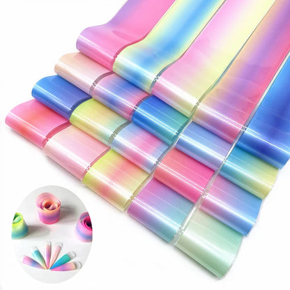 20 Rolls Halloween Nail Foils Gradient Transfer Paper Christmas Nail Art Stickers Stripe Floral Manicure Decals Nails Decoration
