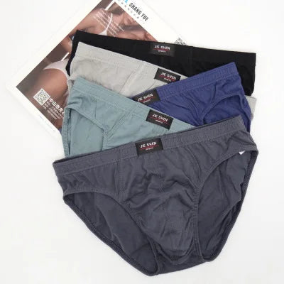 5Pcs/Lot Summer Men's Underwear 100% Cotton Mens Briefs Plus Size Men Underwear Panties 4XL/5XL/6XL Men's Breathable Panties