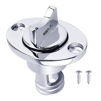 25mm 1' Boat Bung Drain Plug Stainless Steel 316 Marine Drain Plug Drainage Transom Hull Drain Valve Out Kayak Canoe Accessories