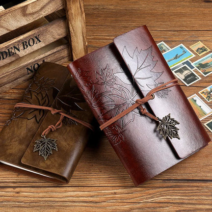 A5 A6 A7 Travelers Vintage Notebook PU Leather Blank Kraft Diary Note Book Journal Sketchbook Stationery School Office Supplies