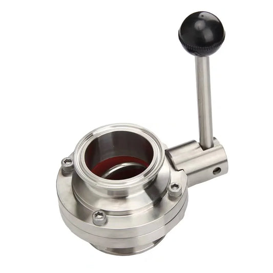 1-1/2" 38mm SS304 Stainless Steel Sanitary 1.5" Tri Clamp Butterfly Valve Homebrew Beer Dairy Product