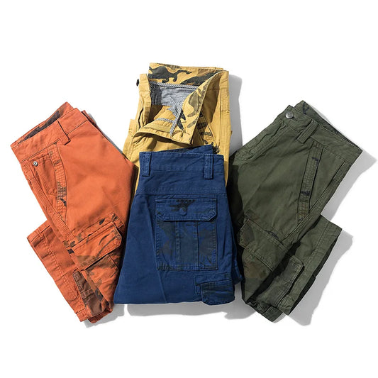 2026 Summer New Camouflage Tactical Cargo Shorts Men Khaki Jogger Military Cargo Shorts Men Cotton Casual Loose Men Shorts