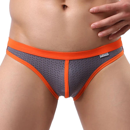 Men's New Nylon Solid Beachwear Briefs Bikini Men Low Rise Sexy Briefs Board Shorts Surfing Wear