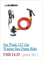 DC 12V 60W Micro Electric Diaphragm Water Pump 5L/min High Pressure Car Washing Spray Water Pump 0.8Mpa 5L/min