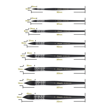 1Pcs Artist Hand-Painting Drawing Brushes Professional Watercolor Brush Pen for Water Color Painting Drawing School Art Supplies
