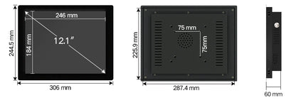10" 12" 15 Inch Industrial Computer All In One PC Mini Tablet PC Panel With Resistive Touch Screen Intel Core i3 for Win10 PRO