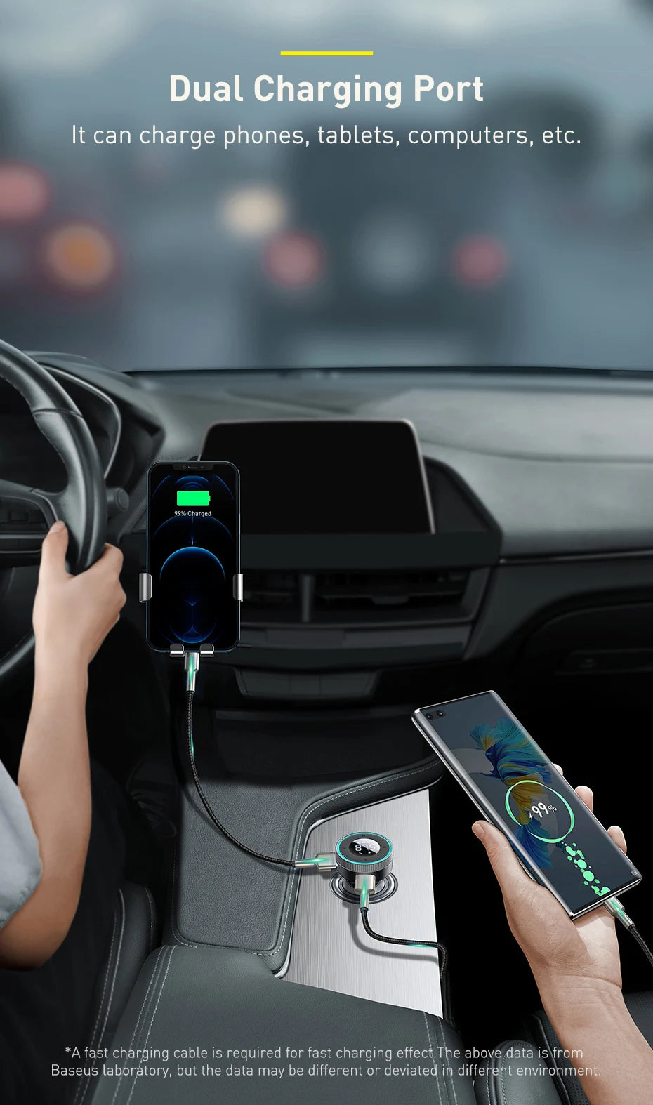 Baseus FM Transmitter Modulator Car Wireless Bluetooth 5.0 USB Fast Charger Auto Aux Radio Mp3 Player Music Hands Free Car Kit
