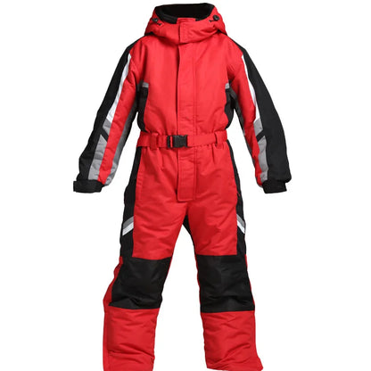 -30 Degrees Men Snow Jumpsuit Winter Man Skiing Overalls Fleece Women Snowboarding Clothes Warm Waterproof Male Snowsuits