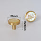 Natural Shell Gold Brass Wall Hooks Shoe Cabinet Knobs Closet Furniture Handle Wardrobe Drawer Pull Vintage Kitchen Accessories