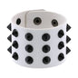 Gothic Punk Hip Hop Rock Spike Rivet Stud PU Leather Wristband Bracelet Bangle