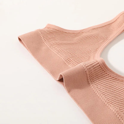 Women Push-Up Bra Small Cup Non-wire Bralette U-Neck Ribbed No-Pad Underwear Multiple Colors Crop Top Ladies Sexy Lingerie M-XL