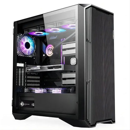 AOTESIER Gaming PC Core I7 CPU With 8G /16G RAM 256G SSD HD4600 ATX/ITX/M-ATX Full View Side Panel Temper Glass Front PC Gamer