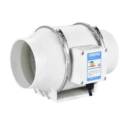 6 inch 220V Exhaust Fans Home Inline Pipe Duct Fan Extractor Ventilation Kitchen Toilet  Air Clean Ventilator Diagonal Flow Fan