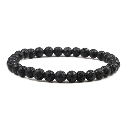 Hot Sale 2pcs/Set Couples Beaded Bracelets Tiger Eye Black Lava Natural Stone Beaded Bracelets Malachite Energy Elastic Jewelry