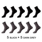 High Quality 10 Pairs/lot Men Bamboo Fiber Socks Men Breathable Compression Long Socks Business Casual Male Large size 38-45