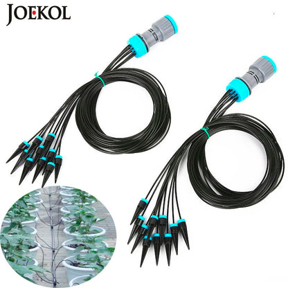 10Pcs Drip Irrigation Kit Plant Watering System Adjustable Micro Irrigation Water-Saving System For Garden Greenhouse Pot Plants