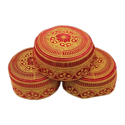 Embroidery Muslim Prayer Hats For Men Saudi Arabia India bonnet musulman Islamic Clothing Accessories Arab Jewish Cap