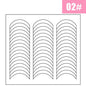 2pcs French Manicure Nail Wraps Stickers, Nail Art Form Fringe Tip Guides for DIY Nail Decoration