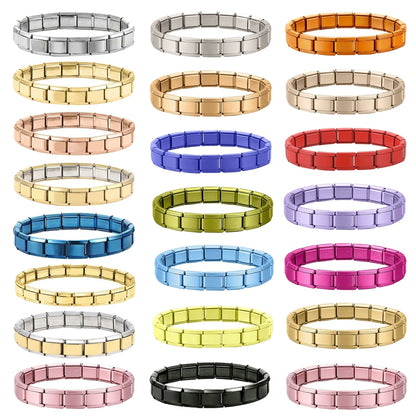 Y2K Italian Charm Bracelets DIY Basic Elastic Charm Stainless Steel Bracelet Fashion Women'S Jewelry Making Wholesale
