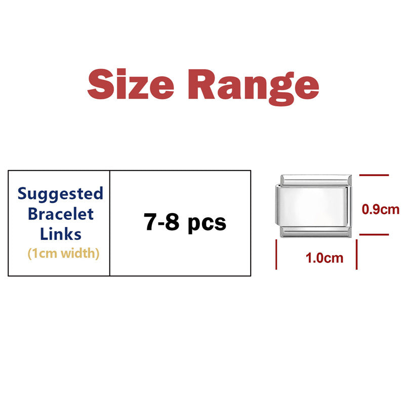 Hot Zircon Rose Flowers Heart Pearl Bowknot Cherry Pendant Italian Charm Links Fit 9mm Stainless Steel Bracelet Women DIY Making