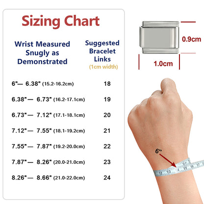 Y2K Red Pink Heart Dog Cat Flowers Italian Charm Link Fit 9mm Stainless Steel Jewelry DIY Making Bracelets For Gifts