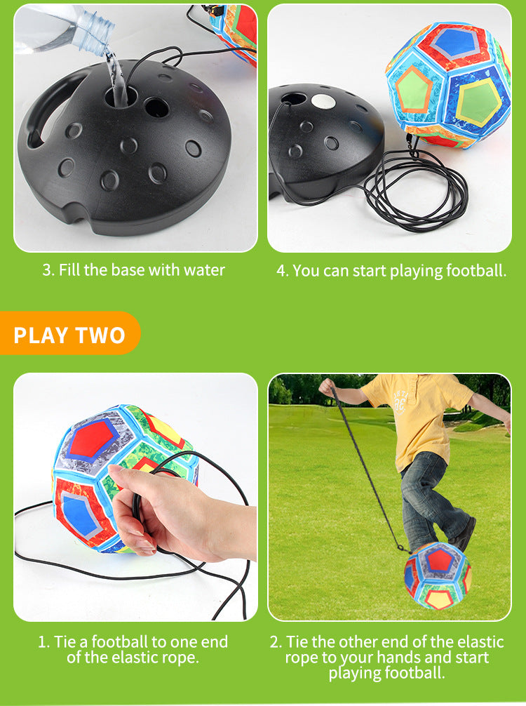 Soccer rebound training set for outdoor exercise parent-child interaction ball bouncing and rebounding rope sports toys Gifts