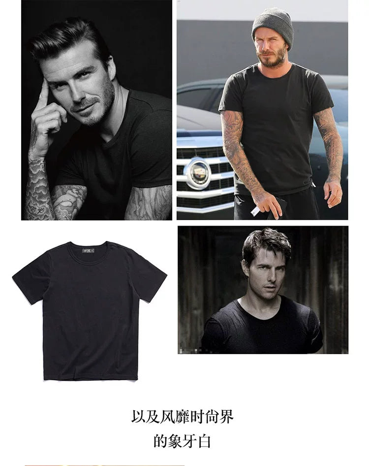 T1-0006 Red Tornado Big US European Size Crew Neck T-Shirts Men 270gsm Heavy  100% Cotton Casual Tee Shirt